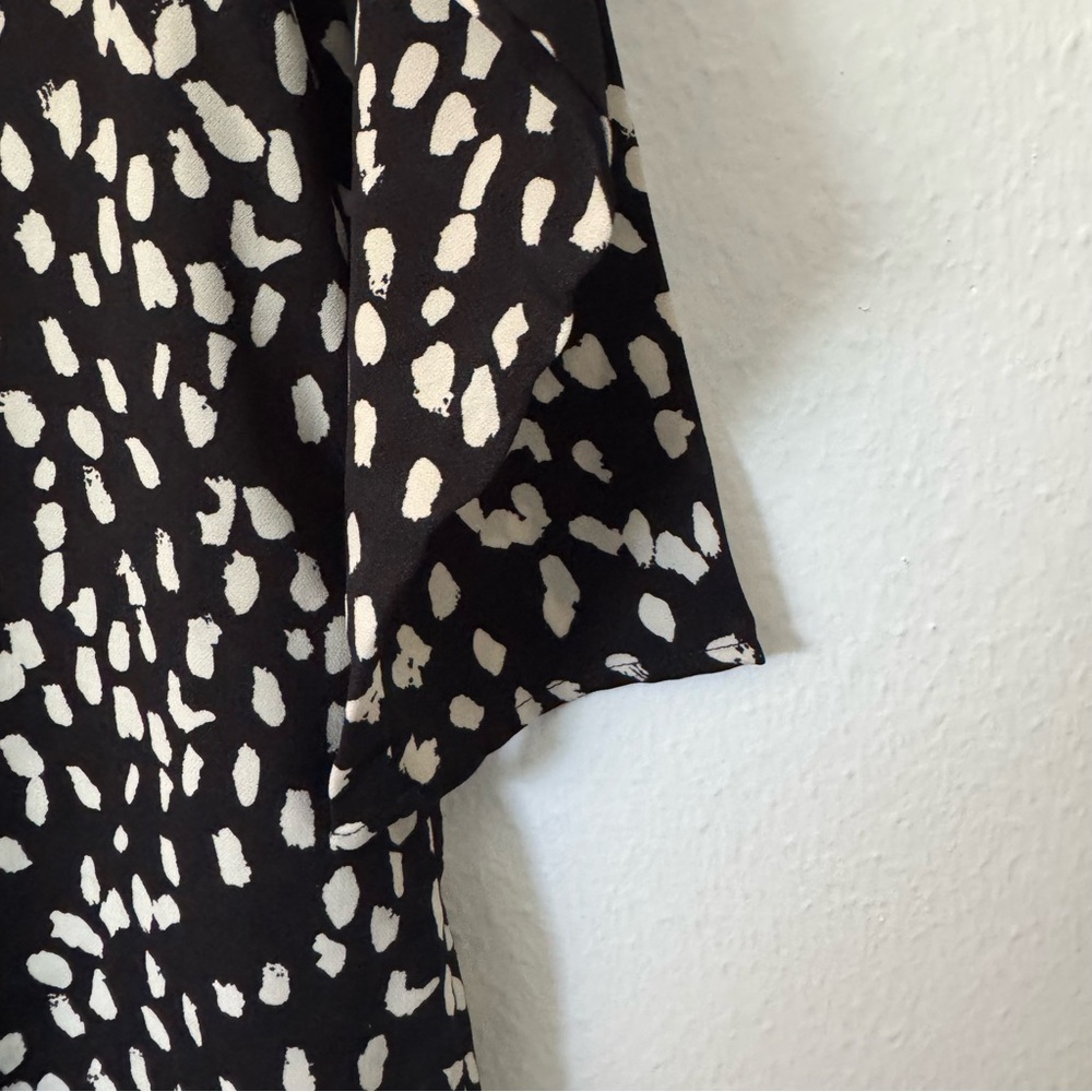 GB Girls XL Black & White Polka Dot Tiered Ruffle Dress $15 - Picture 4 of 7
